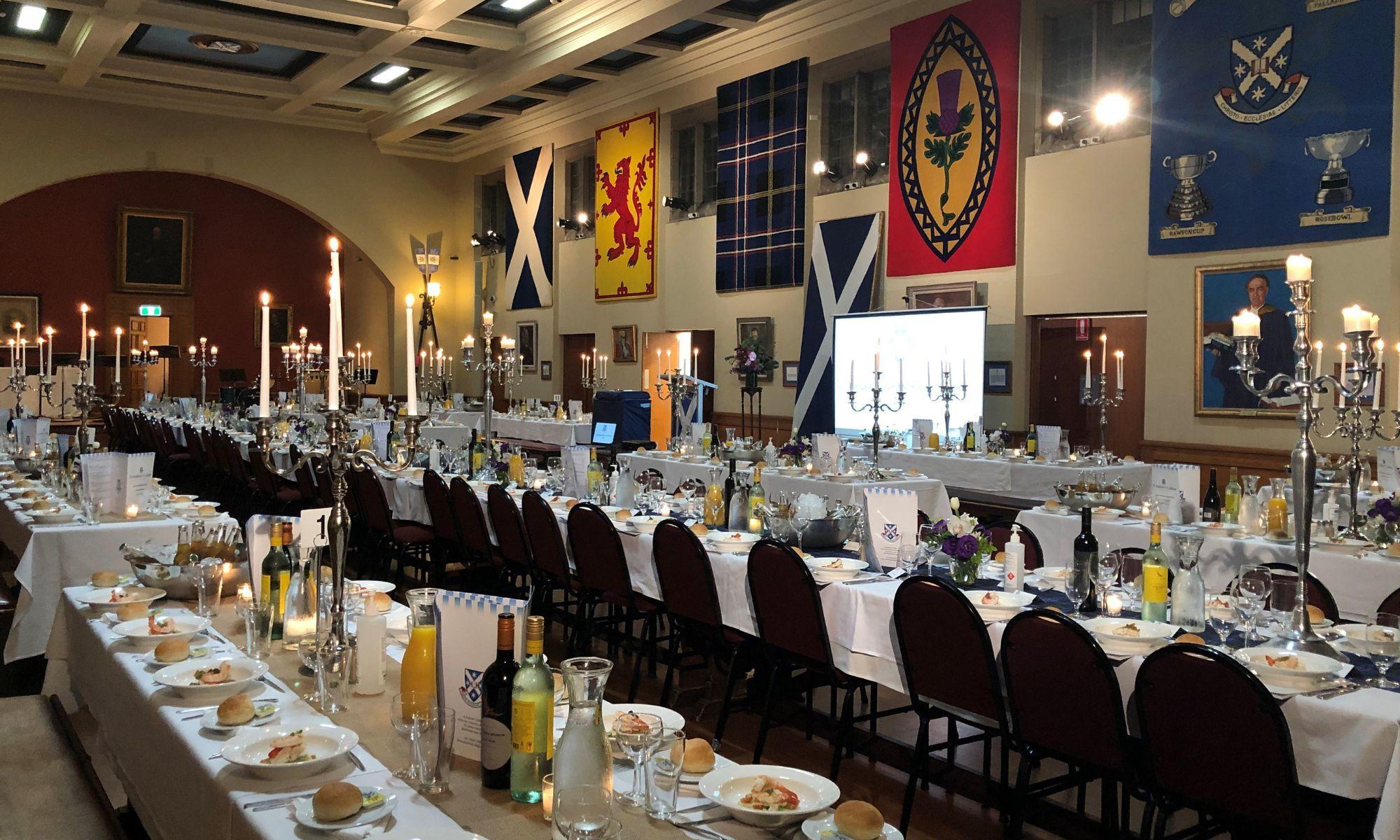 St Andrew's College Events and Conferences Dining Hall Set Up