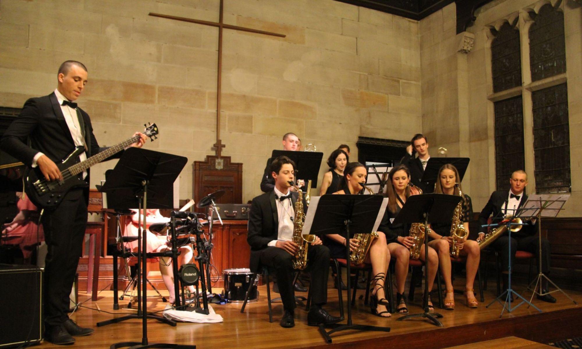 St Andrew's College Kinross Mackie Chapel conferences events stage music musicians band