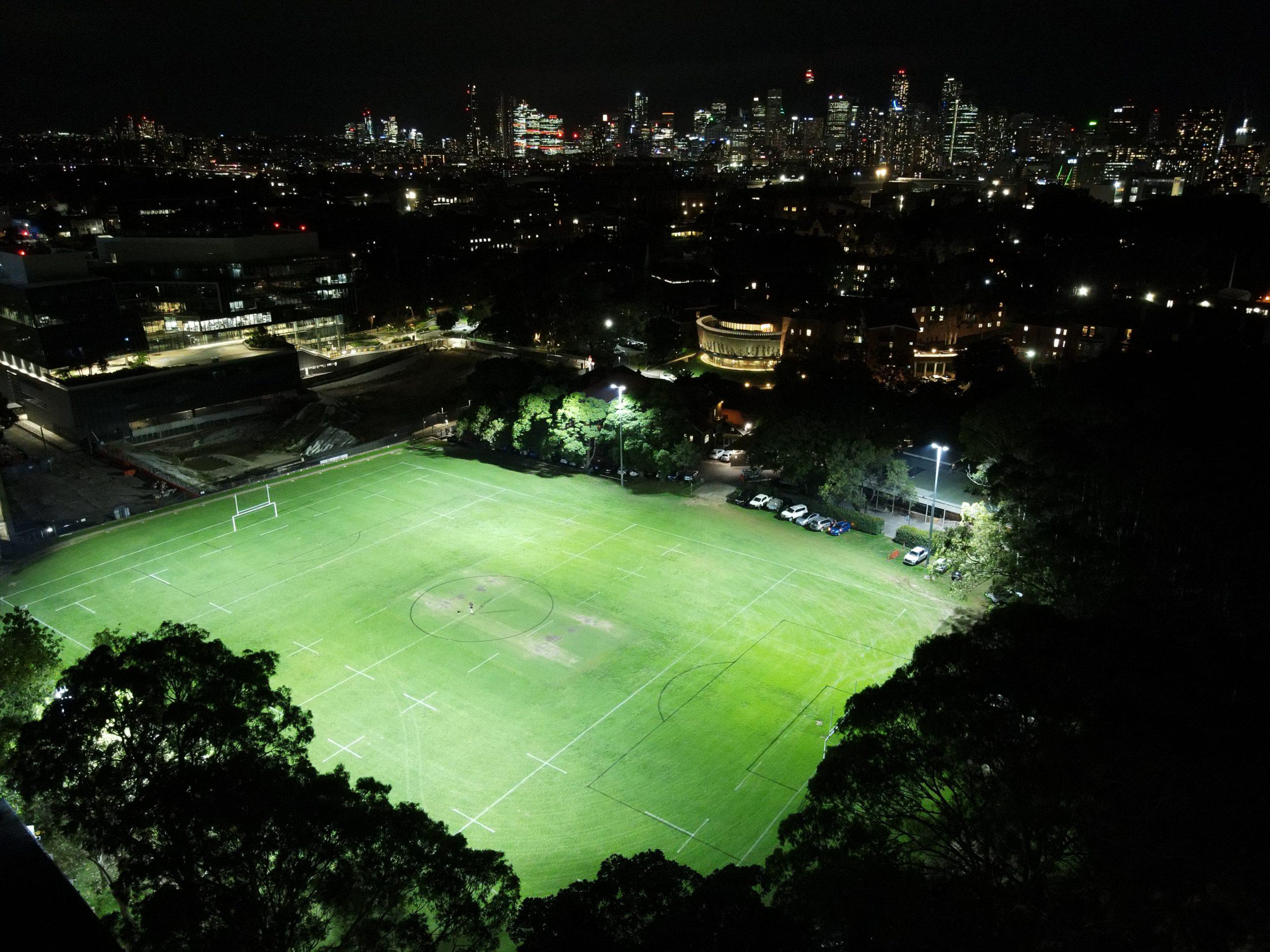 St Andrew's Oval at Night